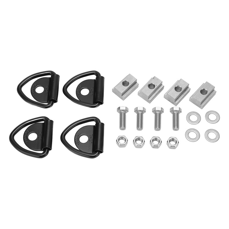 4 Set 3/8in‑16 Thread Bed Deck Rails Cleat T Slot