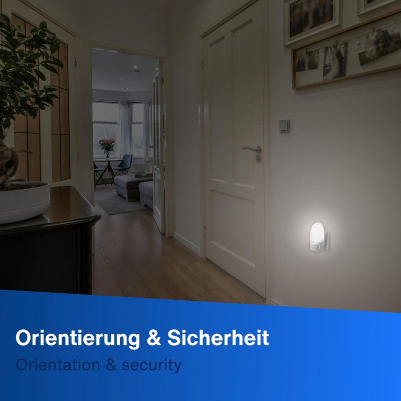 REV Night Light Socket Lamp with Motion Sensor, Detection Range