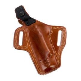 Galco Fletch Highride OWB Belt Holster Compatible with 5" 1911 with/Without Red Dot Sight, Right Hand, Tan Finish