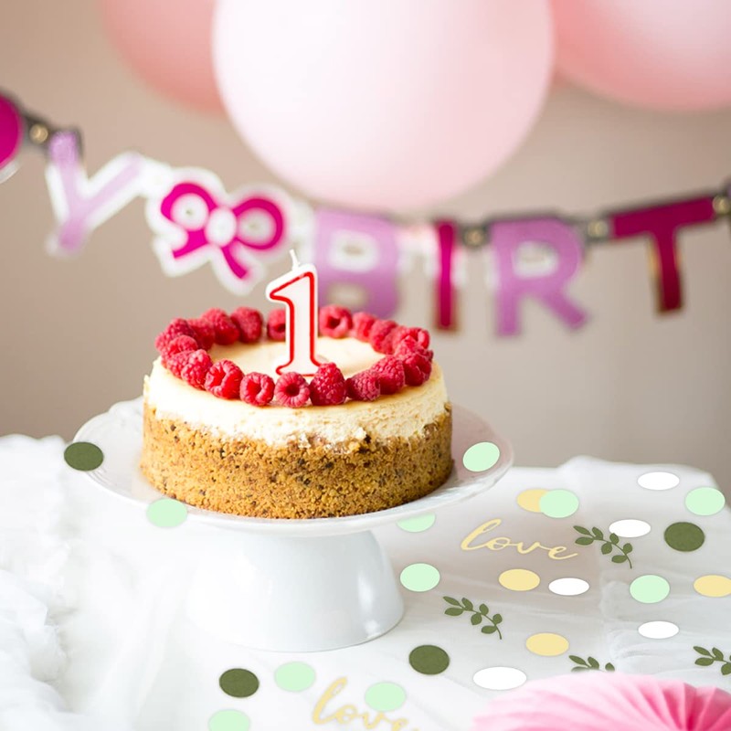 Confetti Green Gold, Pack of 400 Engagement Party Table Decoration,