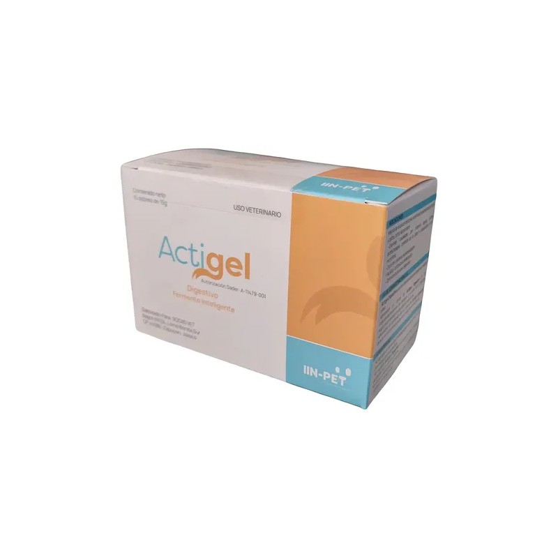 Actigel Digestivo Probioticos Colageno P Perro 15 Sobres