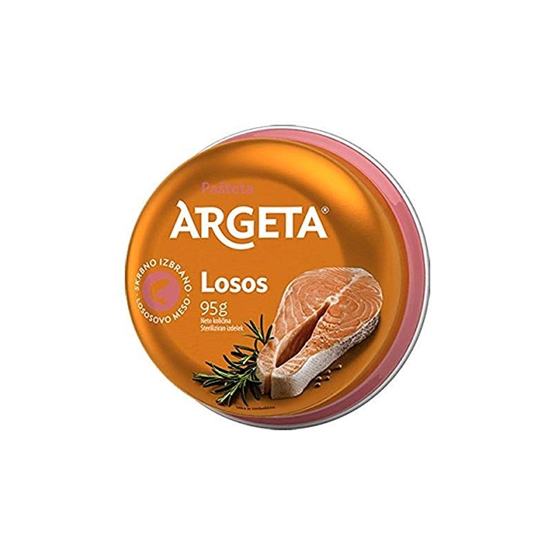 Argeta Salmon Pate, 95 Gram 3.35 Ounce (Pack of 12)