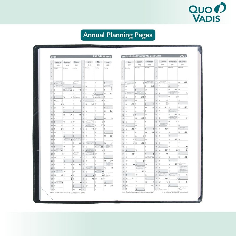 Quo Vadis 2026 Refill for Biweek - Weekly Planner -