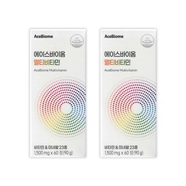 Ace Biome 23 types of vitamins & minerals 1,500mg x 2 boxes Ace Biome_Multivitamin 60 tablets ====2 units / 비타민&미네랄 23종 1,500mg x 2박스 에이스바이옴_멀티비타민60정====2개