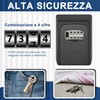 DIYGEEK Key Safe with Combination Code, Key Cabinet with 4-Digit