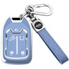 XIYANG TRADE for GMC Key Fob Cover with Keychain，Key Case