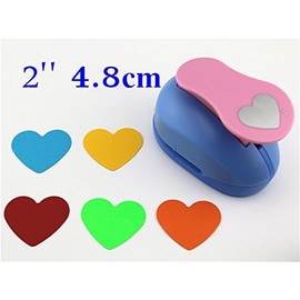 CADY Clever Lever Craft Punch 2-Inch Paper Punches Paper Punch Heart