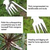 Pack of 2 Gardening Hand Weeders, Root Weeders, Weeding Tool,