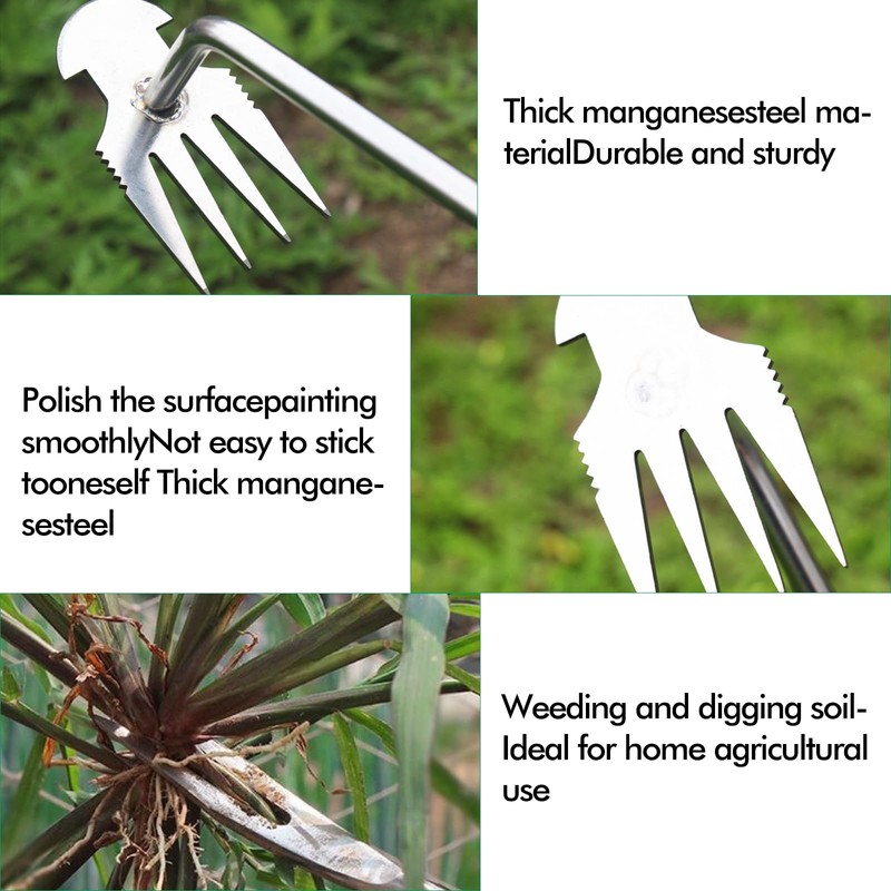 Pack of 2 Gardening Hand Weeders, Root Weeders, Weeding Tool,