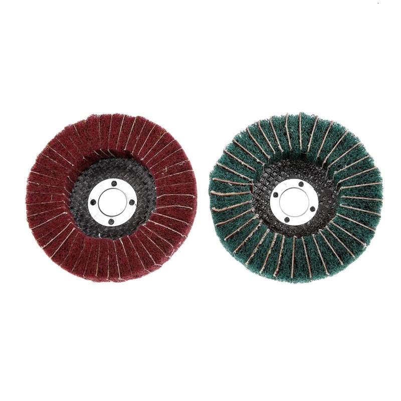 1Pack 4" Grit 180# 320# Nylon Fiber Flap Polishing Grinding