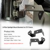 DarSeity 1 Pair RZR A-Pillar Light Mounting Bracket, Rust Proof