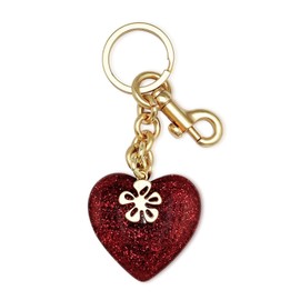 nkiagsel Sparkling Heart Bag Charm - Cute Purse Charms Keychain for Women, Red Heart Shaped Handbag Accessories for Purses, Bags & Backpacks