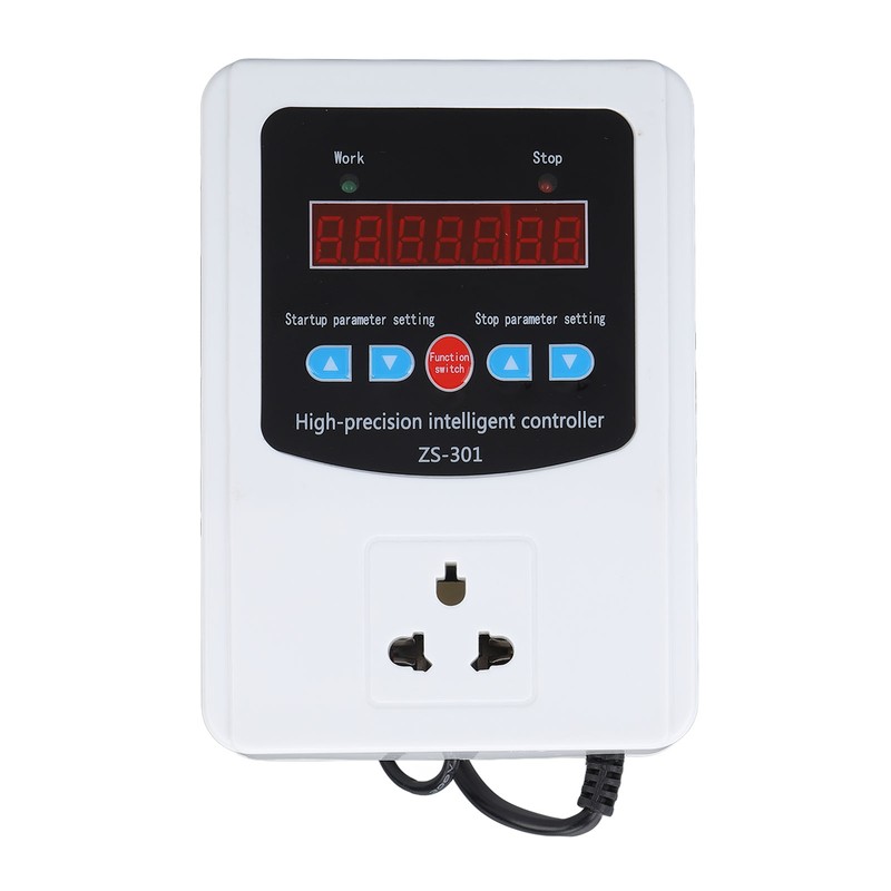 1500W Digital Humidity Controller LCD Display Humidistat Plastic Timing Air