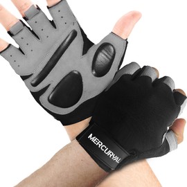 MERCURYAL 2 Pack Fitness Gloves for Men, Fitness Training Gloves, Pull Ups Gym Fitness Gloves for Women, Fitness Gloves (Short Wrists, M)