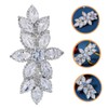 FOMIYES 3pcs Rhinestones Hair Clip Wedding Hairpin Crystal Barrette Hair