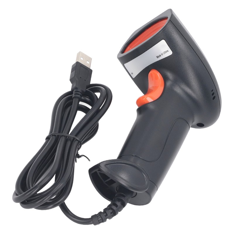 QR Code Scanner Barcode Reader ABS Handheld Scanning Tool for