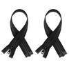 #5 Molded Black Plastic YKK® Separating Zippers (2 Pieces Per