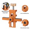 Cabinet Door Installation Jig, 2-in-1 Mounting Tool with Adjustable Positioner,