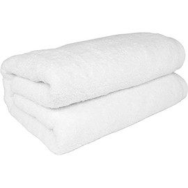 SALBAKOS Turkish Luxury Hotel & Spa, 35x70 Bath Sheet Set of 2 (White)