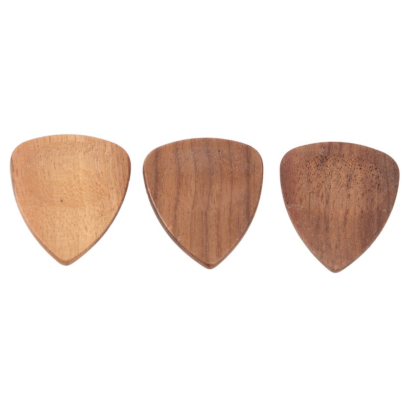 Wood Guitar Pick Holder Set 3 Pcs Wooden Guitar Picks
