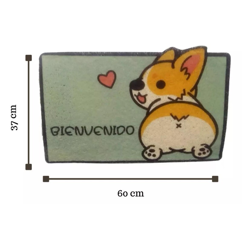 Yuliana Tapete Bienvenida Mascota Antiderrapante