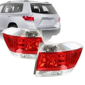 SEBLAFF 2-Pack LH and RH Tail Light Assembly Replacement for 2011 2012 2013 Highlander Driver and Passenger Side 815600E070 815500E070