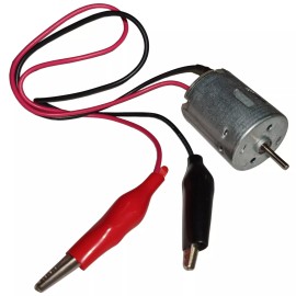 Electronix Express 5V DC Motor with Alligator Leads - Ideal for Experiments and Projects