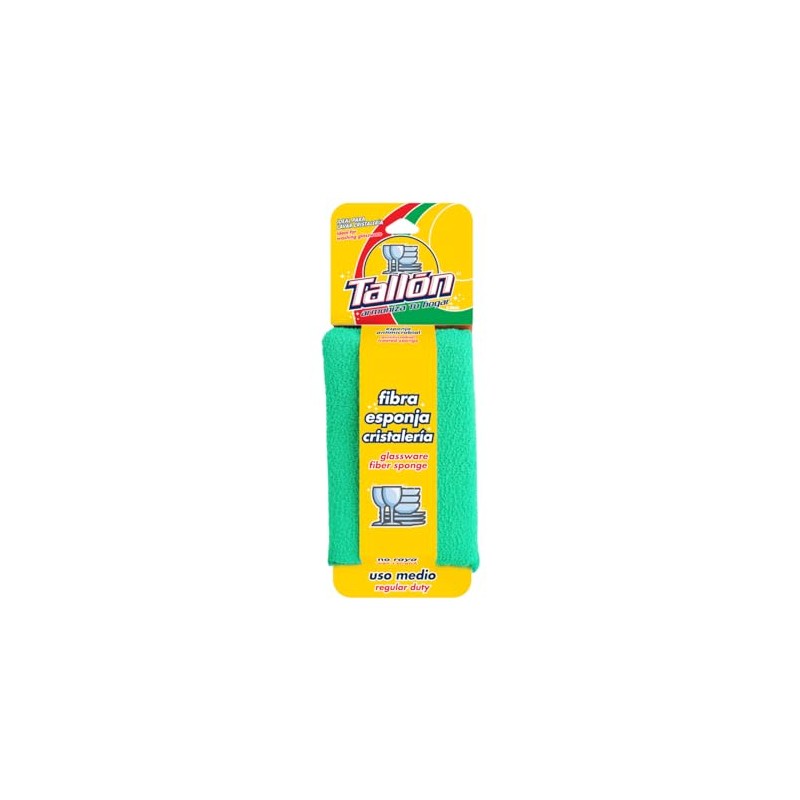 TALLÓN Fibra Esponja para Cocina y Cristaleria Paquete de 10