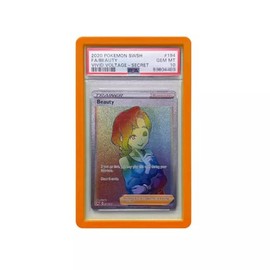 TCG Bumper - PSA Graded Card Case Protector - Schutz für PSA Sammelkarten - Silikon Guard Bumper Schutzrahmen PSA Slabs JohtoMarket (Orange)