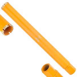 Hoteche Diamond Wet/Dry Core Drill Bit 2-Inch Diameter Hole Saw of 18-Inch Drilling Depth, 1-1/4"-7UNC Thread for Concrete, Brick, and Stone Drilling