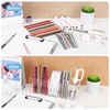 Uquelic Uquelic Acryl Stifthalter - Klarer Bleistifthalter Schreibtisch Organizer Make-Up