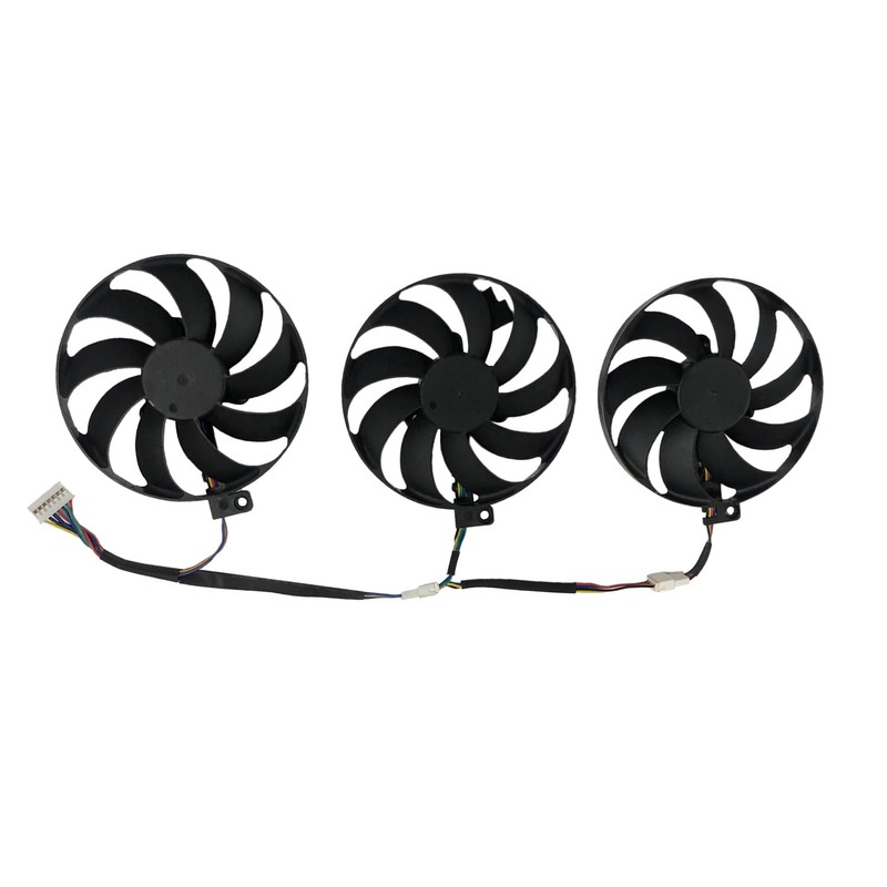 3-Piece/Set,T129215SU,FDC10H12S9-C,PLD09210S12H,Video Card Fan,GPU Cooler,For ASUS ROG STRIX RTX 2080Ti RTX