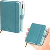 sesameless Pocket Notebook, A7 PU Leather Cover Small Pocket Notebook