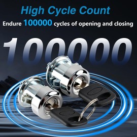 KPALAG 1 Pair of Door Lock Cylinder with Keys Set Compatible with Ford F150 F250 F350 F450 F550 Super Duty Excursion Explorer Freestar Lincoln Blackwood Mercury Monterey Replace#:7C3Z-1521990-A