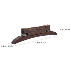 Mandolin Bridge Replacement Mandolin Bridge for Tone Adjustment Stringed Instrument .33 X 0.94 X 0.43 in 1 Pack