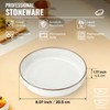 Herogo Stoneware Pasta Bowls Set of 4, 37 Ounce Large