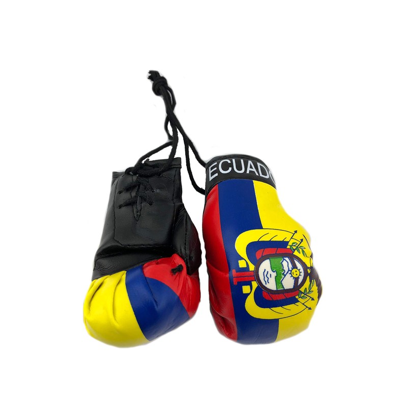 Red Hat Ent Hanging Car Mirror Mini Boxing Gloves (Ecuador)