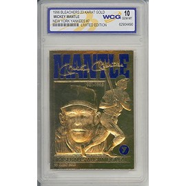MICKEY MANTLE 1996 23KT Gold CardBaseball's All-Time Great Graded GEM MINT 10