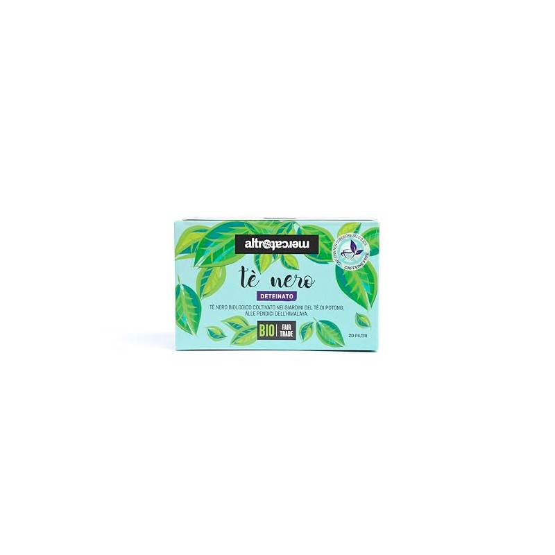 ALTROMERCATO – Tè nero deteinato bio Darjeeling – infuso aromatico