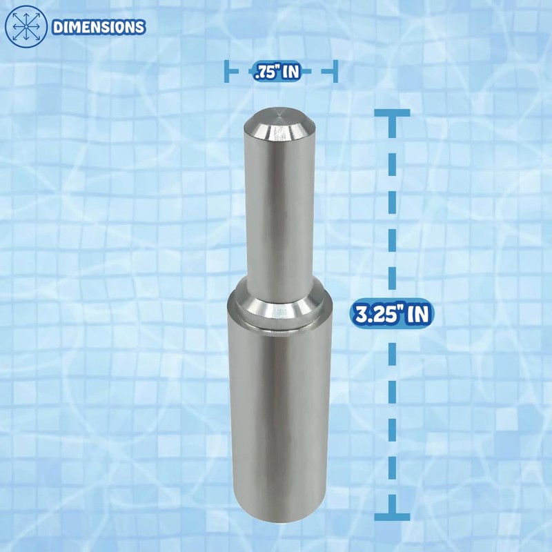 Poolzilla Aluminum Tamping Tool for Anchor Installation, Easy Pool Cover