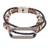 Leather Strap for Xiaomi 7 NFC Bracelet Metal Buckle Ethnic