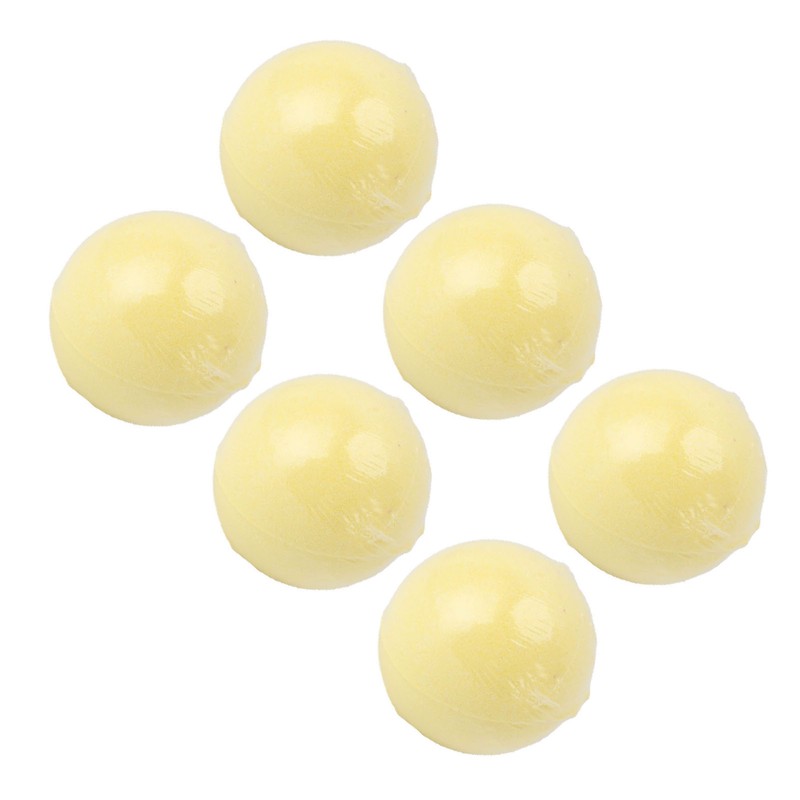 6pcs Bath Salt Ball Moisturizing Colorful Kid Friendly Mild Lemon