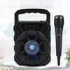 Karaoke Machine with Microphone, Portable Karaoke Speaker with Cool Lighting,