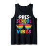 Preschool Back To School Sunglasses Vibes Retro First Day Tank