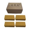 ARA, Jabones Artesanales de Cúrcuma, Set de 4 Piezas, 120g