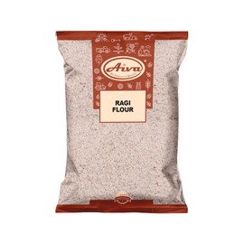 Aiva Finger Millet Flour | Ragi Flour (4 LB) – Stone-Ground Whole Grain Flour for Baking, Cooking, and Traditional Recipes