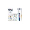 BIC 4 Colours Message Box - Ball Pens Medium Point (1.0 mm) - Assorted Messages, Metal Gift Box of 8