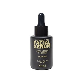 AHAL - Serum Facial con Aceite de Kalahari con Vitamina E, Hidratación Ligera y Antiedad, Regula Grasa y Minimiza Arrugas, Ideal para Piel Grasa y con