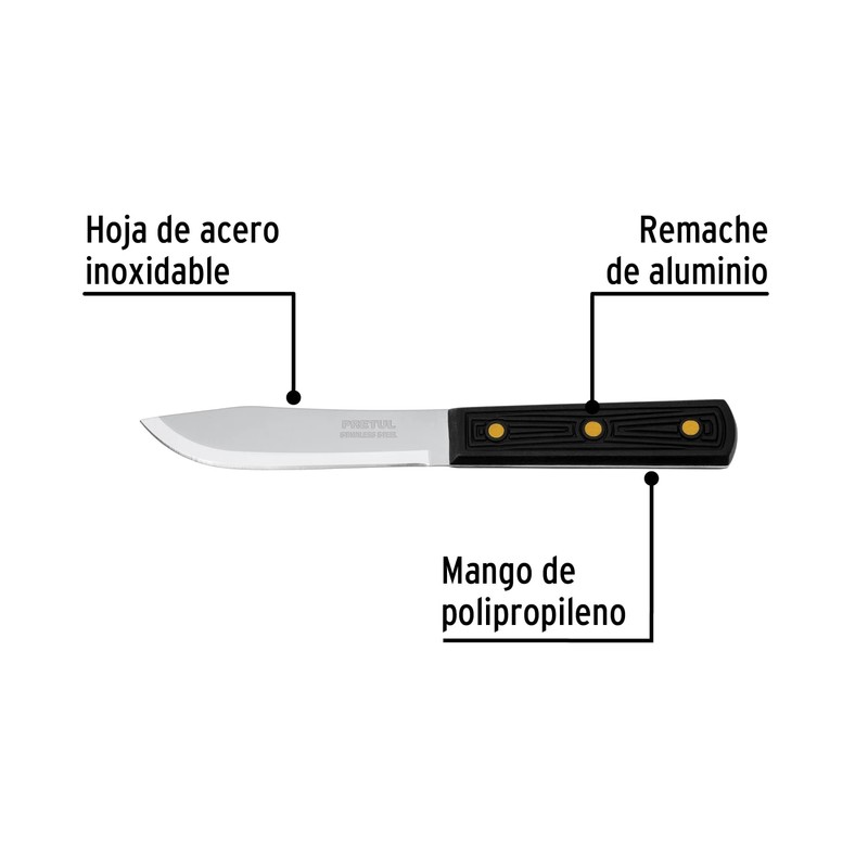 Pretul CUCH-P50, Cuchillo cebollero 5" mango de polipropileno