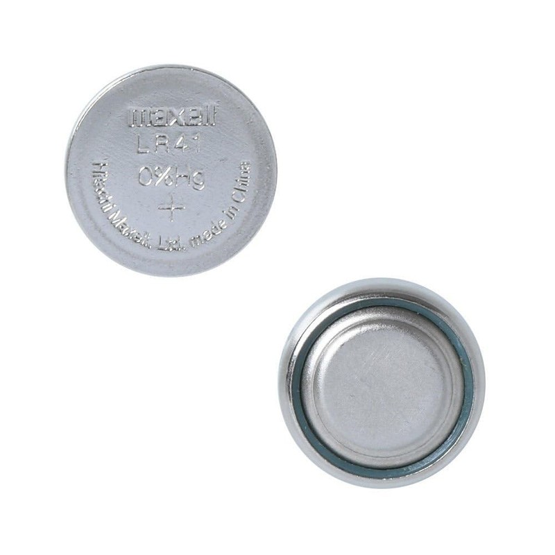 Maxell Batteries LR41 (192, AG3) Alkaline Button Size Battery, On